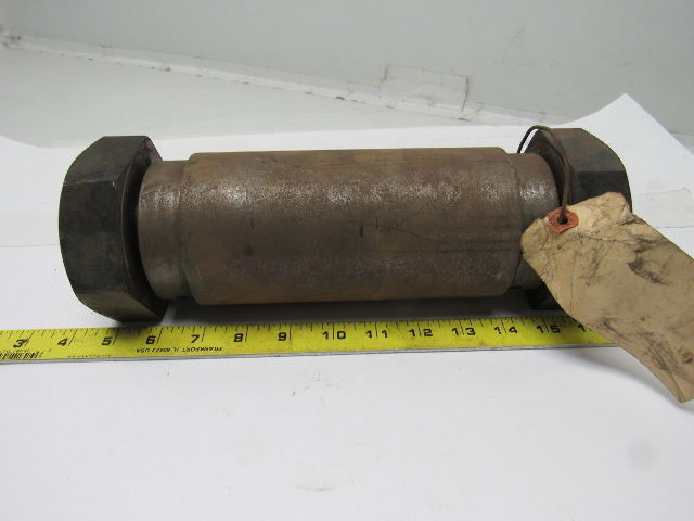 Pin For 10 Ton Hoist Bottom Block 3-9/16" OD X 11-3/4" OAL 3.825" Nut