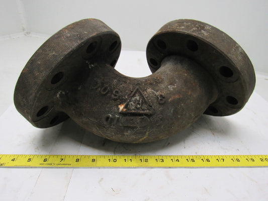 3" Cast Steel Flanged 90 Degree Pipe Elbow Class 600