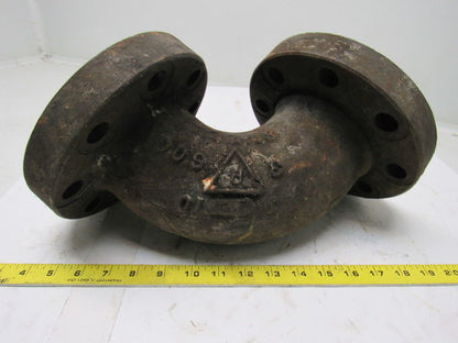 3" Cast Steel Flanged 90 Degree Pipe Elbow Class 600