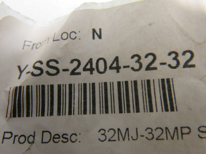 Fittings Unlimited Y-SS-2404-32-32  Stainless Steel Adapter 32MJ-32MP Straight