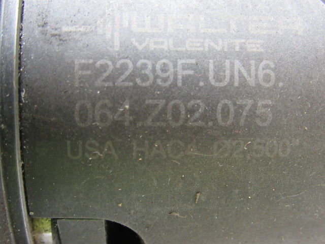 Walter F2239F.UN6.064.Z02.075 NMTB 50 Ball End Mill 2" OD X 5" Proj.