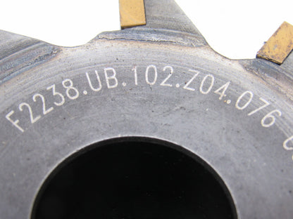 Walter F2238.UB.102.Z04.076 4" Diameter Indexable Helical Mill Milling Cutter