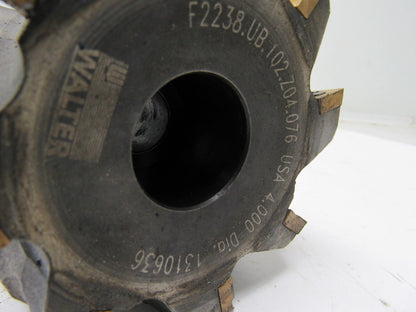 Walter F2238.UB.102.Z04.076 4" Diameter Indexable Helical Mill Milling Cutter