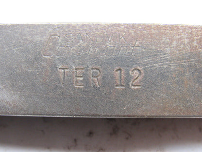 Sandvik Coromant TER 12 3/4" Square Shank Lathe Grooving Tool 6" Length