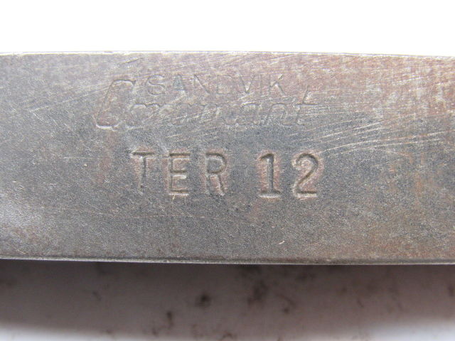 Sandvik Coromant TER 12 3/4" Square Shank Lathe Grooving Tool 6" Length