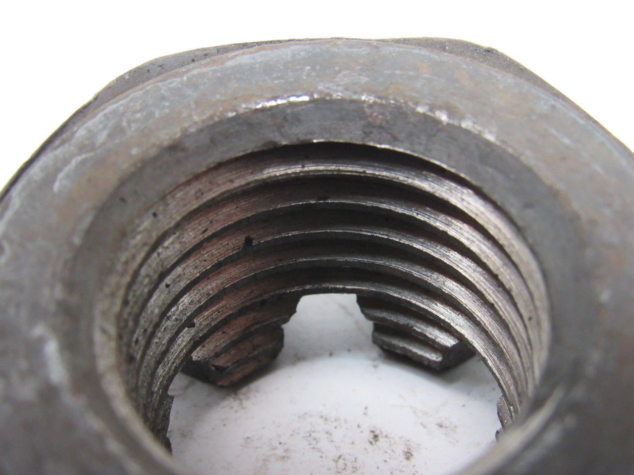 1-1/4"-7 Plain Finish Steel Slotted Castle Nut Lot of 10