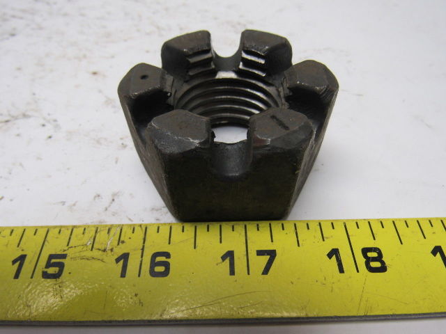 1-1/4"-7 Plain Finish Steel Slotted Castle Nut Lot of 10