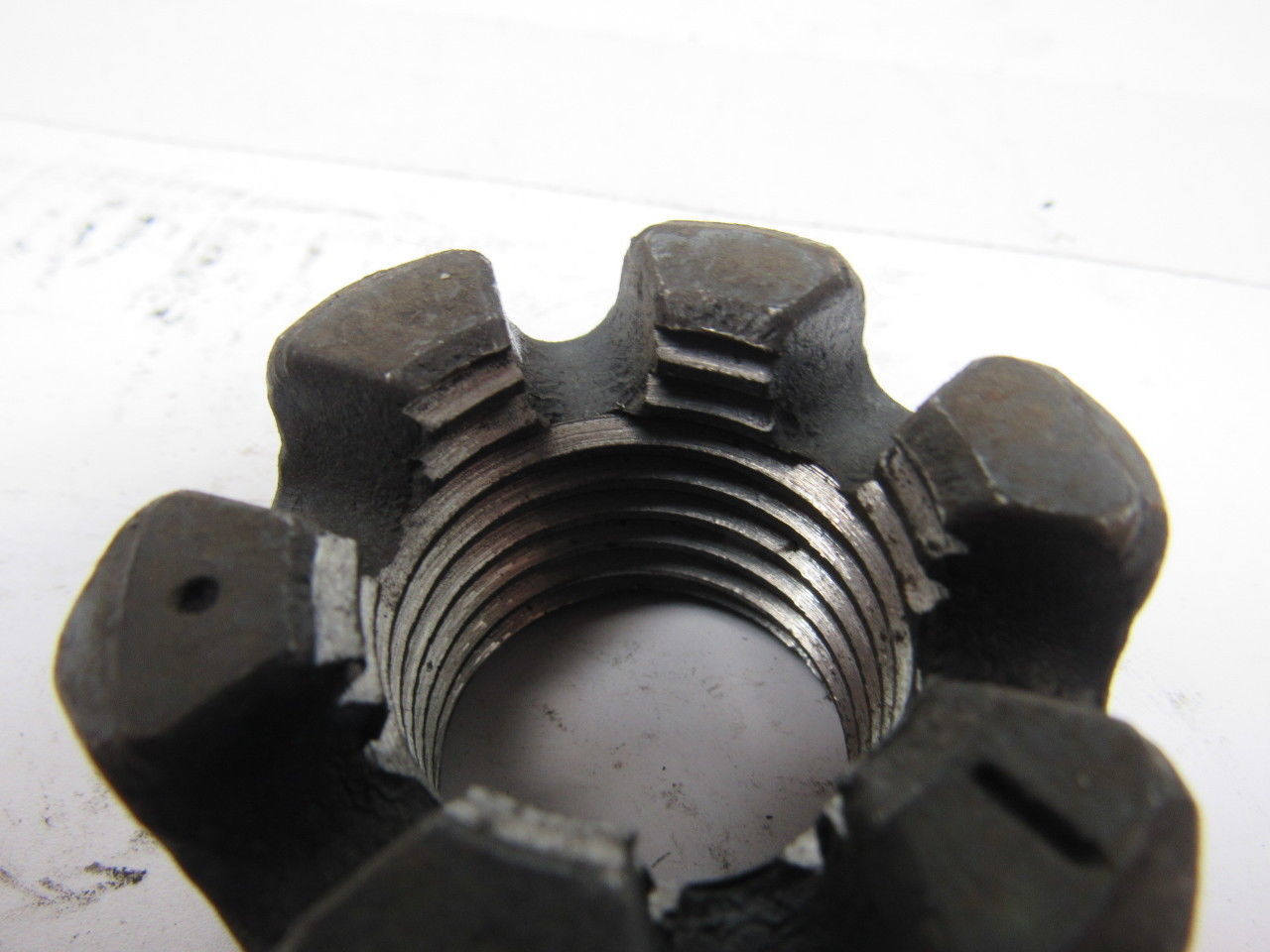 1-1/4"-7 Plain Finish Steel Slotted Castle Nut Lot of 10