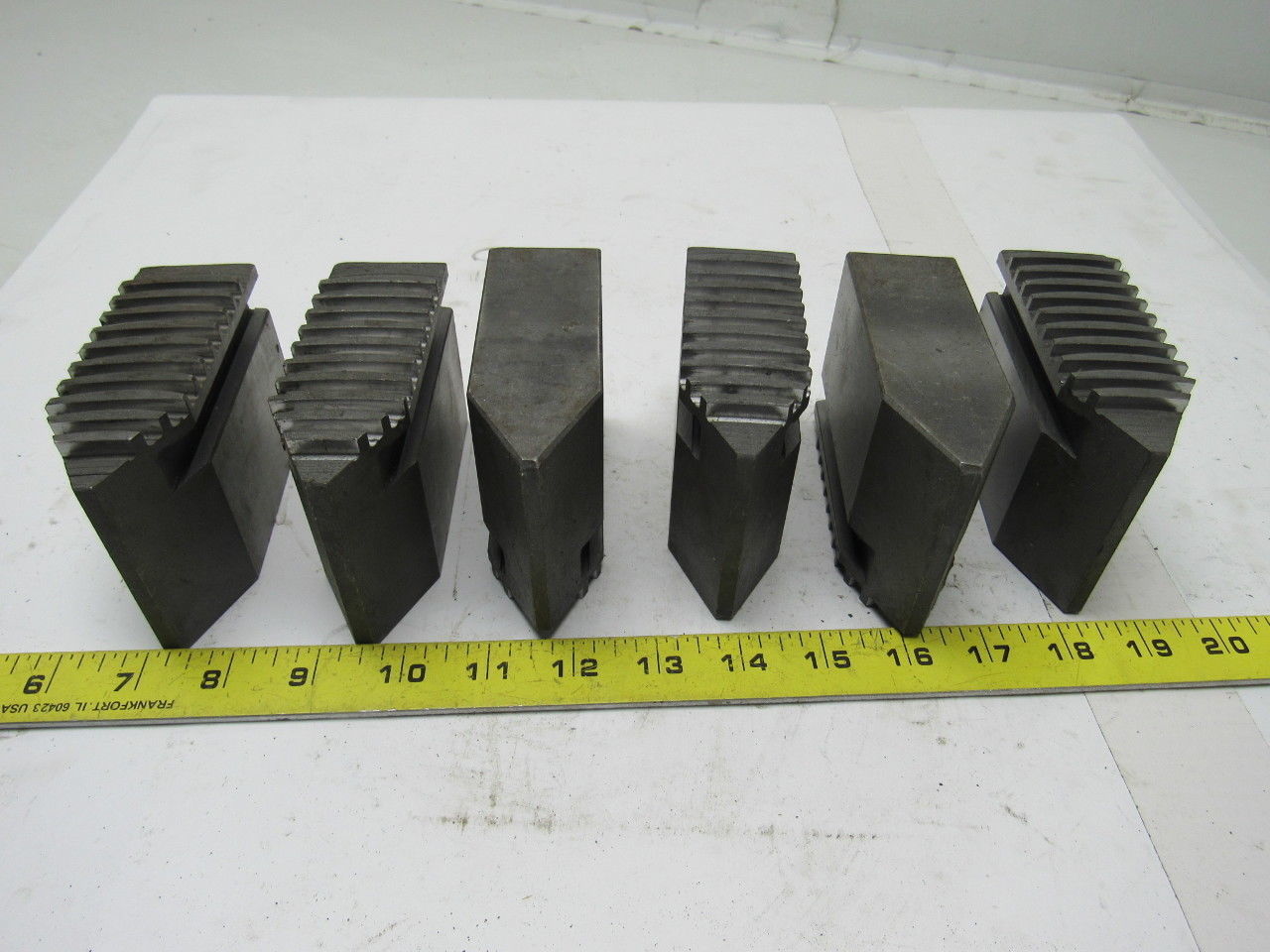 0052 Monoblock Lathe Chuck Soft Jaws 4-1/4" X 1-1/2" X 2" Lot Of 6