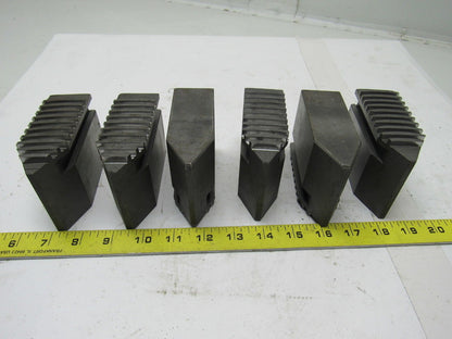 0052 Monoblock Lathe Chuck Soft Jaws 4-1/4" X 1-1/2" X 2" Lot Of 6