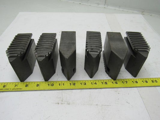 0052 Monoblock Lathe Chuck Soft Jaws 4-1/4" X 1-1/2" X 2" Lot Of 6