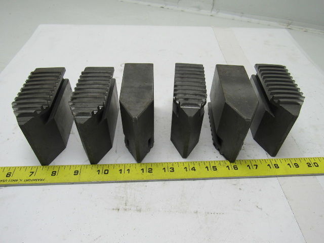 0052 Monoblock Lathe Chuck Soft Jaws 4-1/4" X 1-1/2" X 2" Lot Of 6