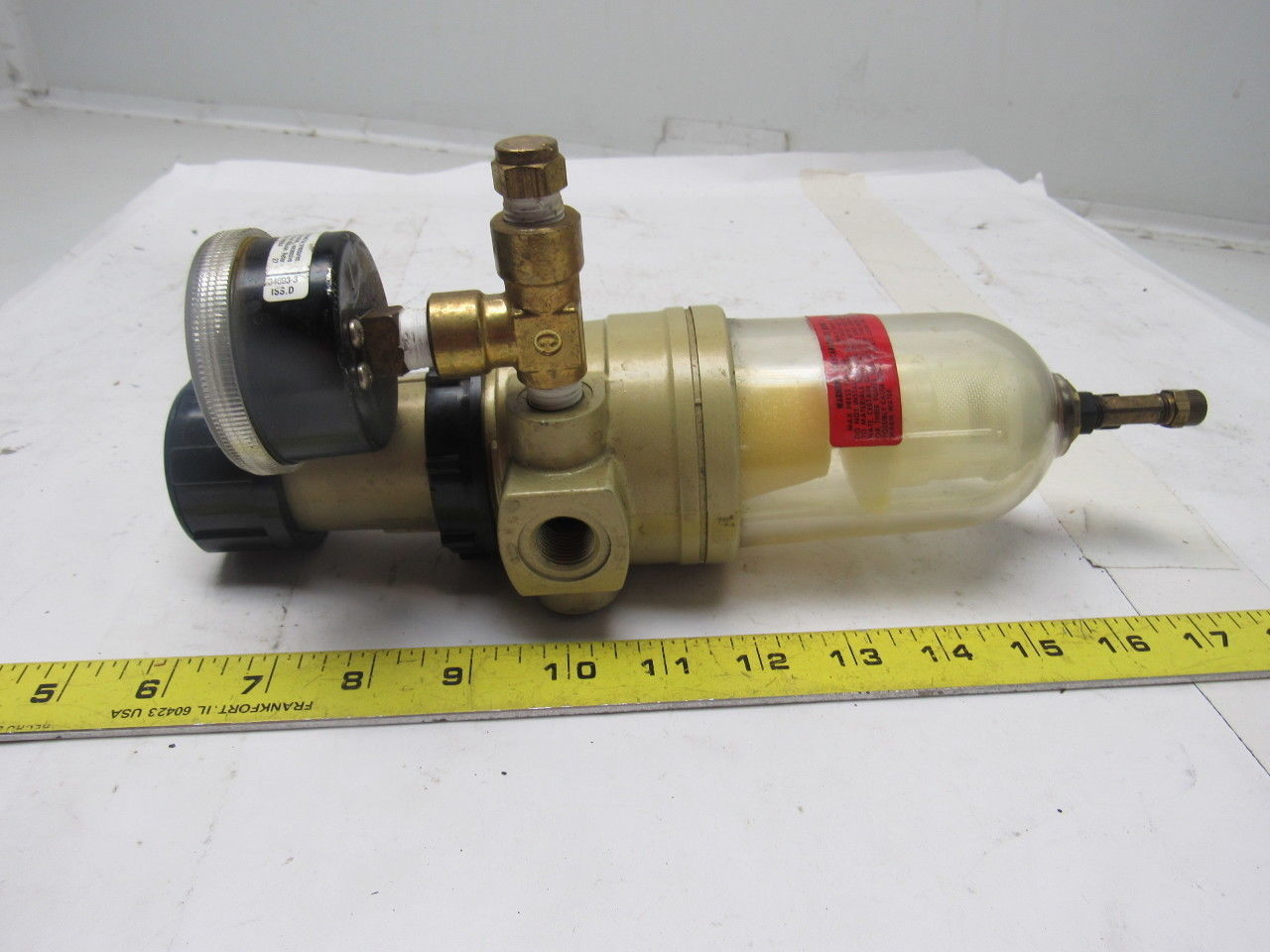 Norgren B12-300-A3LA Pneumatic Air Filter Regulator 3/8" NPT 150PSI Max W/Gauge