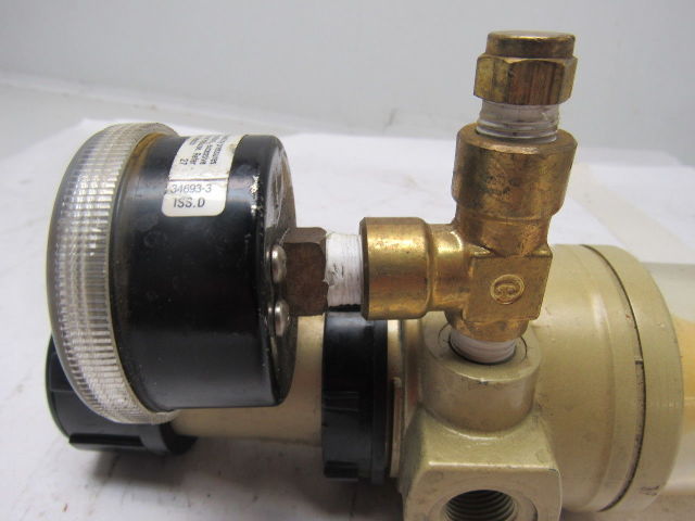 Norgren B12-300-A3LA Pneumatic Air Filter Regulator 3/8" NPT 150PSI Max W/Gauge