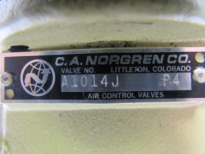Norgren A1014J P4 Solenoid Pilot Actuated Pneumatic Valve 1/2" PTF