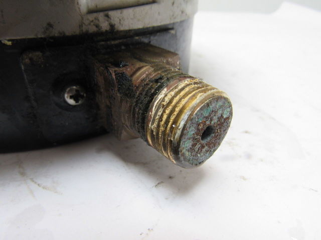 VDO 6" Flanged Mount Liquid Filled Pressure Gauge 0-1000 Psi 1/2" Npt Bottom