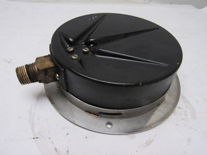 VDO 6" Flanged Mount Liquid Filled Pressure Gauge 0-1000 Psi 1/2" Npt Bottom