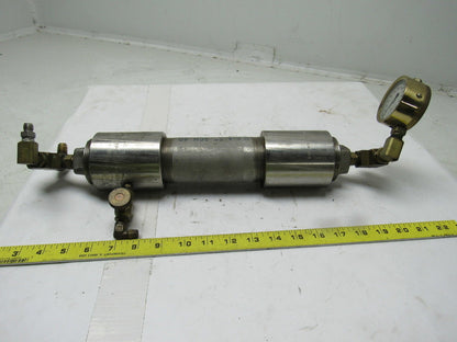 Camco 304 Stainless 2" Dia. Accumulator W/0 to 600PSI Brass Gauge