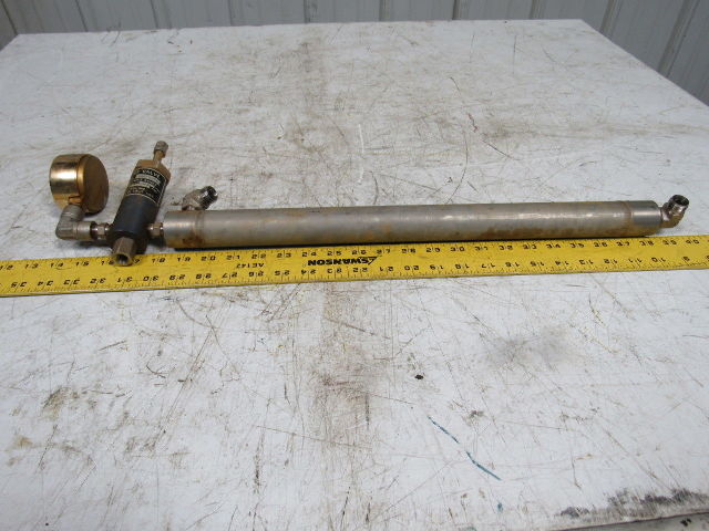 Haskel 28440-1 Adjustable Relief Valve 300-3000PSI W/20" X 1.5" Plenum Chamber