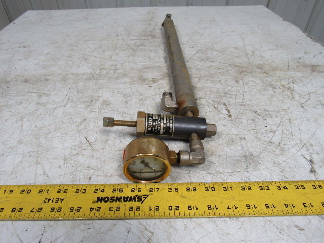 Haskel 28440-1 Adjustable Relief Valve 300-3000PSI W/20" X 1.5" Plenum Chamber