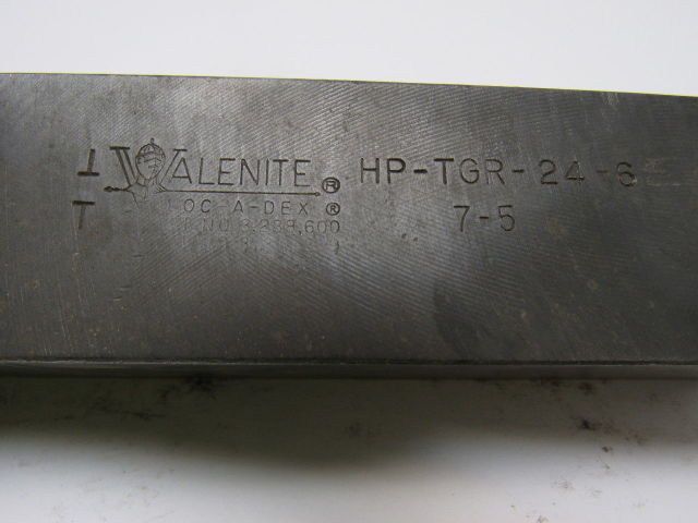 Valenite HPTGR-24-6 1-1/2" Square Shank Multi Lock Tool Holder 7" Length