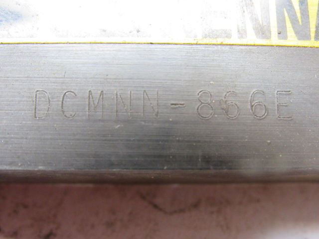Kennametal DCMNN-866E 1" X 1-1/2" Square Shank Tool Holder 7" Length