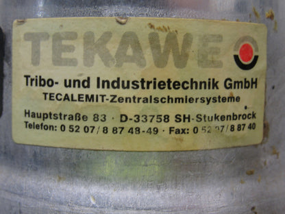 Tekawe A0P-EA,5 Air Operated Grease Pump From Weeke BP-140 CNC