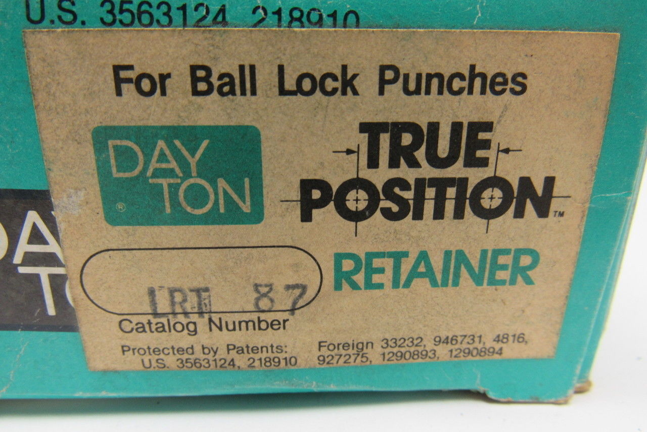 DAYTON LRT 87 TRUE POSITION Ball Lock Retainer Lot/1 New In Box