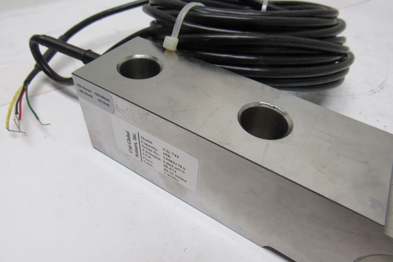 Coti Global CG-743 Single Ended Beam Load Cell 10K Capacity - Damaged