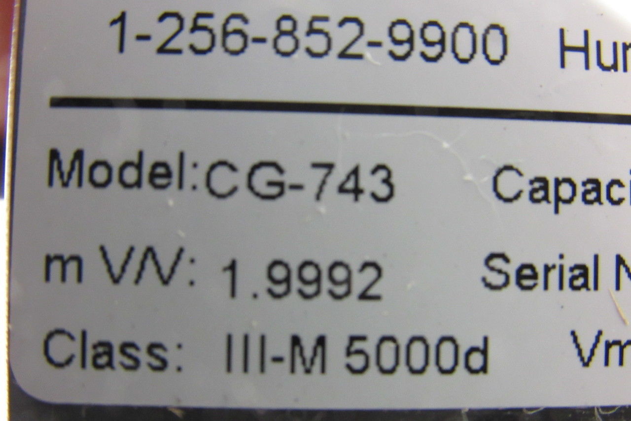Coti Global CG-743 Single Ended Beam Load Cell 20K Capacity