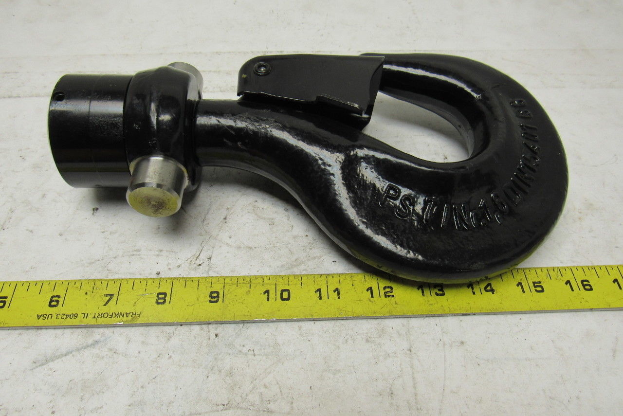 Forge Crane Hook Machined W/Safety Latch  Nr.1,6