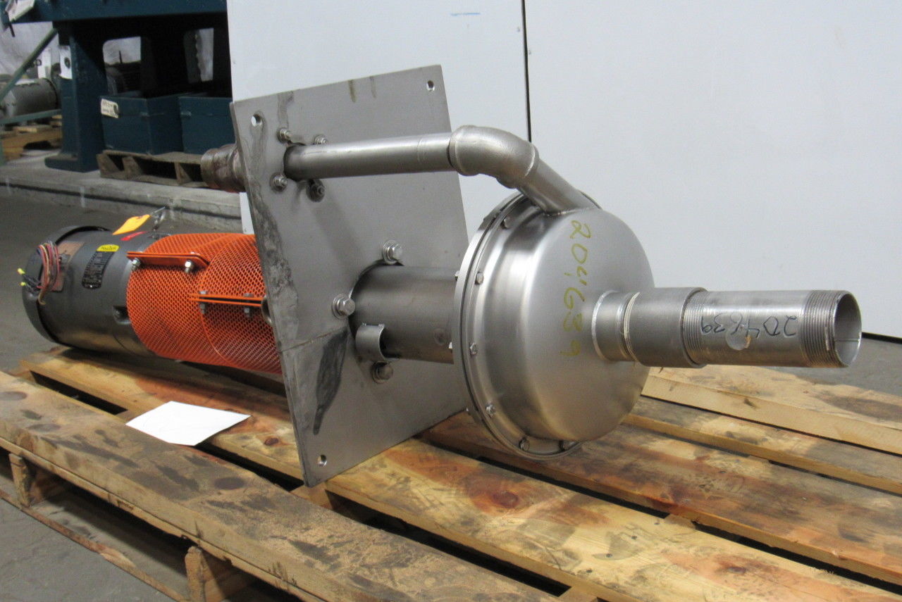 RS CORCORAN BALDOR 5000VEC-1 7-1/2HP S.S. Pump Motor Combination 3x2 Tested