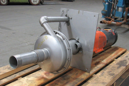 RS CORCORAN BALDOR 5000VEC-1 7-1/2HP S.S. Pump Motor Combination 3x2 Tested