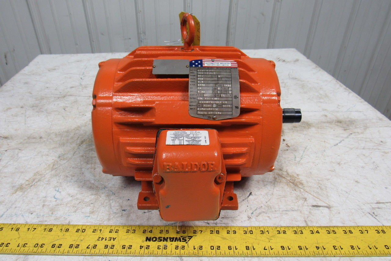 Baldor AEM3683-4 1HP Electric Motor 460V 3 Ph 1750RPM 182 Frame