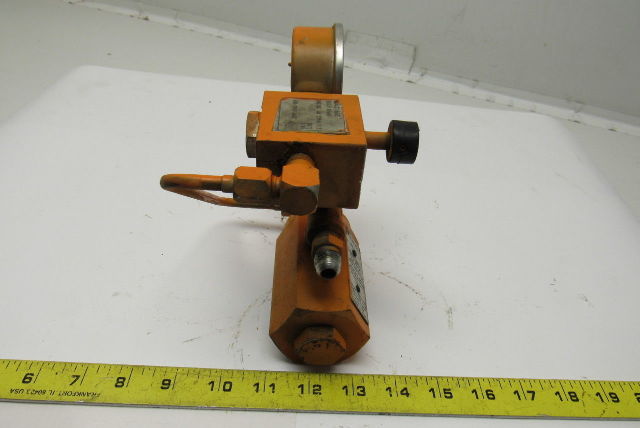 Racine FF5 NHPS 02S Air Bleed Valve 3000psi 25to40Gpm W/Gauge Isolator