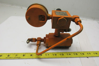 Racine FF5 NHPS 02S Air Bleed Valve 3000psi 25to40Gpm W/Gauge Isolator