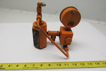 Racine FF5 NHPQ 02S Air Bleed Valve 3000psi 25to40Gpm W/Gauge Isolator