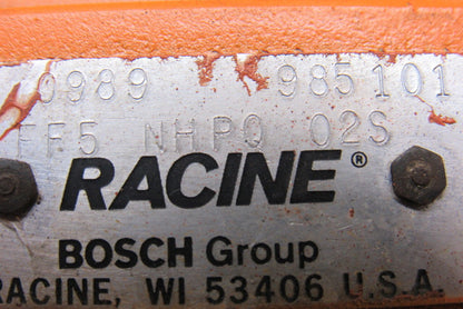 Racine FF5 NHPQ 02S Air Bleed Valve 3000psi 25to40Gpm W/Gauge Isolator