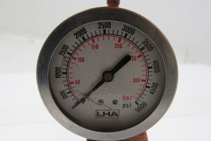 Racine FF5 NHPS 02S Air Bleed Valve 3000psi 4.0Gpm W/Gauge Isolator