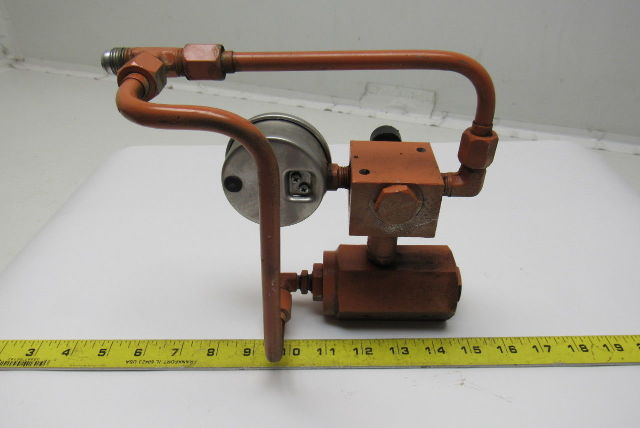 Racine FF5 NHPS 02S Air Bleed Valve 3000psi 4.0Gpm W/Gauge Isolator