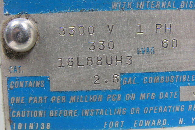 GE General Electric 16L88UH3 Single Phase Industrial Power Capacitor 330KVAR