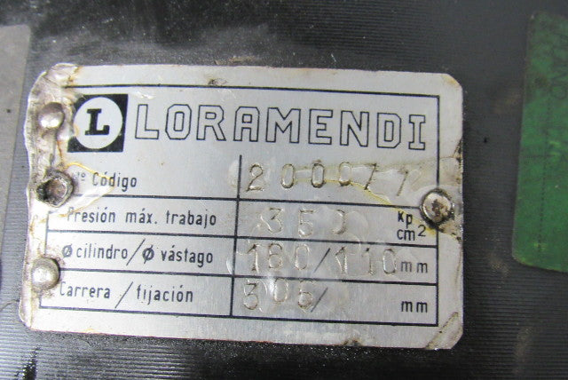 Loramendi GIL HID CD-350160/110x305 200077 Hydraulic Press Mold Machine Cylinder