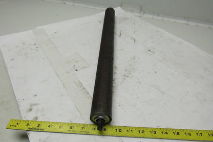 1.9" Dia Steel Gravity Conveyor Roller 23" Frame 7/16 Hex Shaft Lot of 4