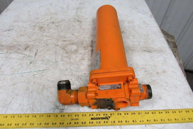 PTI F2F100HF-BPOVFD 5" X 20" Aluminum Inline Filter Housing W/1-1/2" Ports
