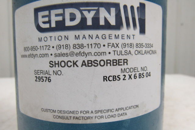 Efdyn RCBS 2x6xBS04 Industrial Machine Shock Absorber Crane Bumper