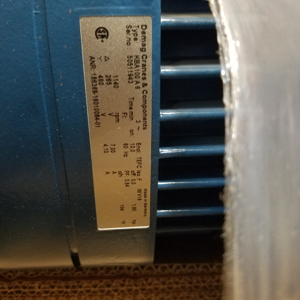 Demag Crane & Components D06 OEL:1,3L Inline Gear Motor 265/460V