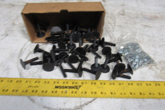 Tapco 3/8-16x2" Black Finish Elevator Bolt W/Finished Hex Nut Box of 50
