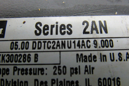 Parker 05.00DDTC2ANU14AC9.00 2AN Series Pneumatic Air Cylinder 5" Bore 9" Stroke