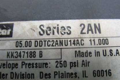 Parker 05.00DDTC2ANU14AC11.00 2AN Pneumatic Air Cylinder 5" Bore 11" Stroke
