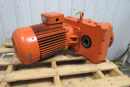 Bauer BF60-24/D16LA84/AM 2 Speed Offset Gearmotor 460V 3PH 880/1760RPM